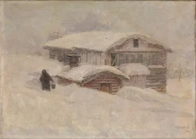 Плывущий снег by Якоб Глёрсен, 1910 — digital art print download