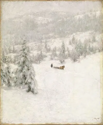 Зима by Якоб Глёрсен, 1894 — digital art print download