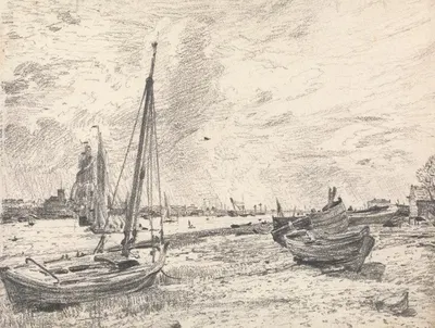 Shipping on the Thames by John Constable — digital art print download