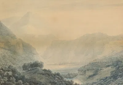 Upon The Linth by John Robert Cozens, 1778 — digital art print download