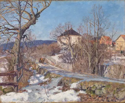 Февраль, 2 градуса ниже нуля by Йорген Сёренсен, 1887 — digital art print download