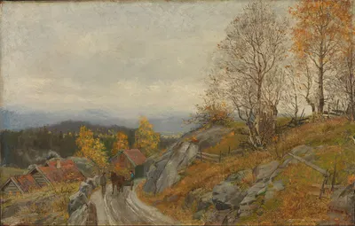 Вид из Модума by Йорген Сёренсен, 1883 — digital art print download