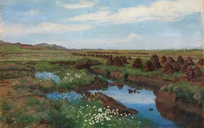 Торфяное болото в Ярене by Китти Кьелланд, 1901 — digital art print download