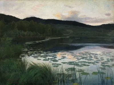Летняя ночь by Китти Кьелланд, 1886 — digital art print download