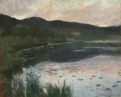 Летняя ночь. Этюд by Китти Кьелланд, 1886 — digital art print download