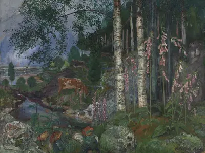 Наперстянка by Николай Астрюп, 1909 — digital art print download