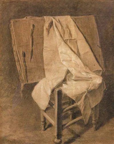 Le Carton à dessin, étude de draperie by Ли Луи Перен-Сальбру — digital art print download