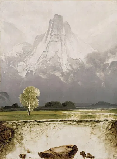Стетинд с березой by Педер Бальке, 1864 — digital art print download