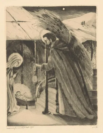 Aanbidding van Christus by Lodewijk Schelfhout, 1931 — digital art print download