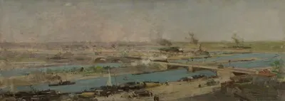Вид на Альфортивиль с высот Шарентон by Рауль Арус, 1896 — digital art print download
