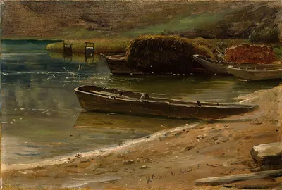 У банка, Винкель в Швейцарии by Томас Фернли, 1835 — digital art print download