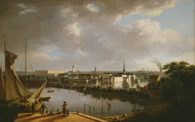 Вид на Стокгольм by Томас Фернли, 1824 — digital art print download