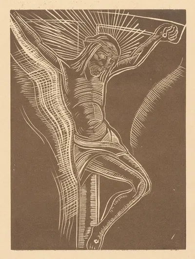Christus aan het kruis by Lodewijk Schelfhout, 1935 — digital art print download