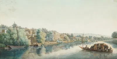 Темза в Ричмонде by Уильям Марлоу, 1770-1780 — digital art print download