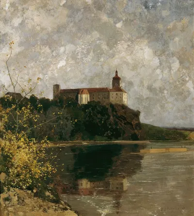 Шлосс Перзенбуг by Адольф Дитшейнер, 1897 — digital art print download