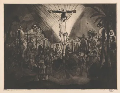 Golgotha II by Lodewijk Schelfhout, 1918 — digital art print download