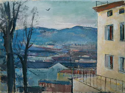 Сальцбургский вечерний пейзаж by Антон Файстауэр, 1924 — digital art print download