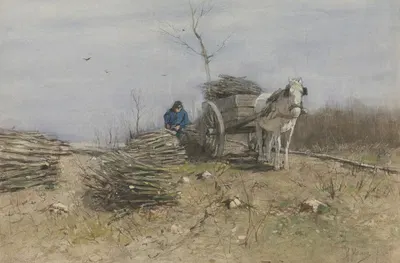 The wood gatherer by Anton Mauve — digital art print download