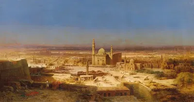 Вид на Каир by Бернхард Фидлер, 1853–1854 — digital art print download