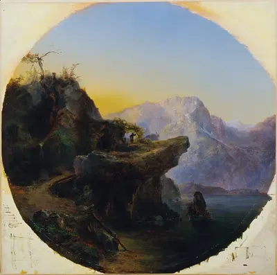 Отшельник by Карл Гейлинг, 1842 — digital art print download