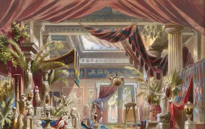 Сложный римский атриум by Кристиан Янк, 1883 — digital art print download