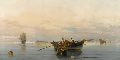 On calm waters by Konstantinos Volanakis — digital art print download