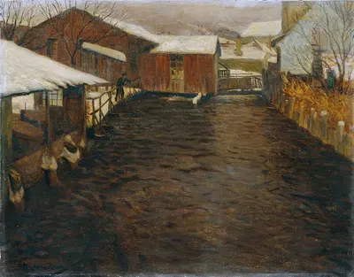 Зима by Эдуард Амеседер, 1908 — digital art print download