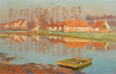 Деревня де Дёрл by Эмиль Клаус, 1895 — digital art print download
