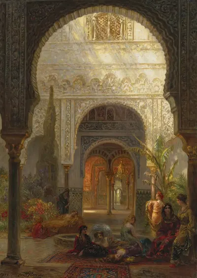 Патио Делла Рейна, Алькасар, Севилья by Эрнест Карл Эйген Кёрнер, 1909 — digital art print download