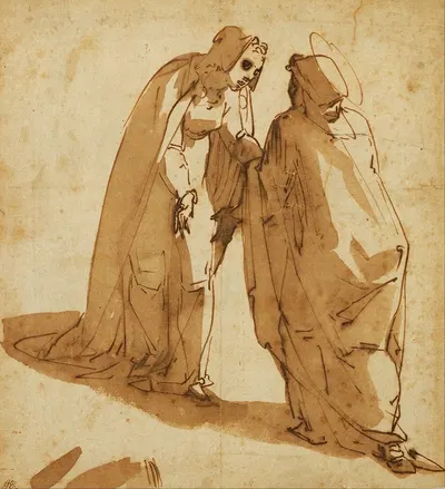 The Visitation by Luca Cambiaso — digital art print download
