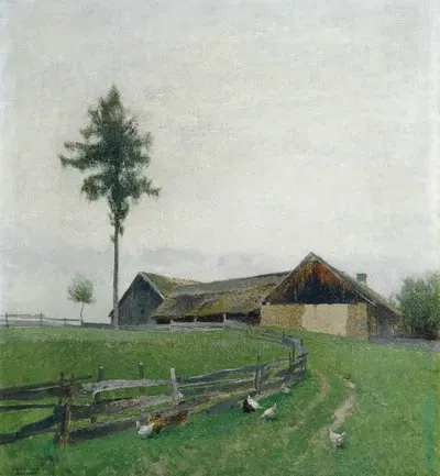 Bauernhof bei Zwettl by Ferdinand Brunner, 1899 — digital art print download