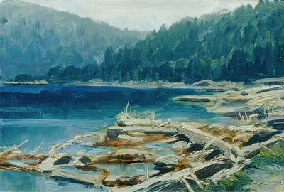 Бёмервальд by Фердинанд Энгельмюллер, 1902 — digital art print download