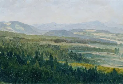 Богемские среднегорья by Фердинанд Энгельмюллер, 1902 — digital art print download