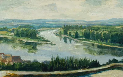 Слияние Молды и Эльбы by Фердинанд Энгельмюллер, 1902 — digital art print download