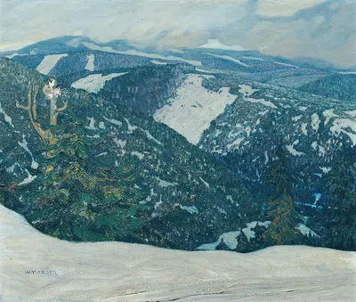 Пейзаж Исергебирге by Франц Вильгельм Ягер, 1915 — digital art print download