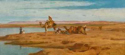 Ожидание дагебахи by Фредерик Гудолл, 1896 — digital art print download
