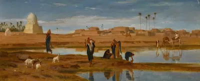 На берегах Нила by Фредерик Гудолл, 1895 — digital art print download