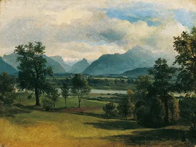 Вид на Лиферинг by Фридрих Август Маттиас Гаурманн, 1830 — digital art print download