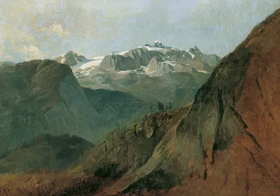 Дахштайн с Пласена у Халльштата by Фридрих Август Маттиас Гаурманн, 1827 — digital art print download