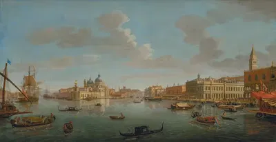 Моло, Венеция, вид на запад к входу в Гранд-канал by Гаспар Ван Виттель, 1712 — digital art print download