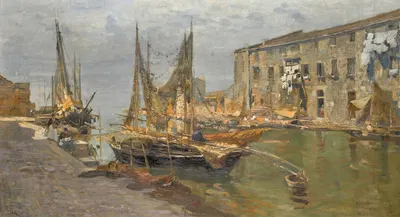 Canal In Venice by Guglielmo Ciardi — digital art print download