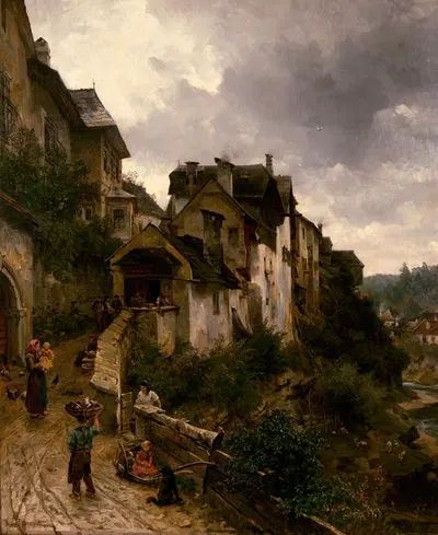 Motiv aus Zell by Hugo Darnaut, 1883 — digital art print download