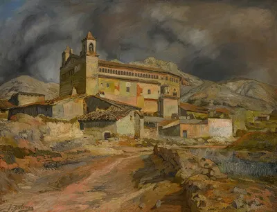 La Iglesia De Maluenda by Ignacio Zuloaga — digital art print download
