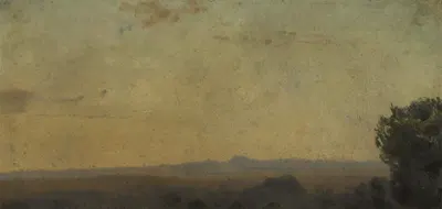 Paysage d'Italie by Jean-Jacques Henner, 1859-1864 — digital art print download