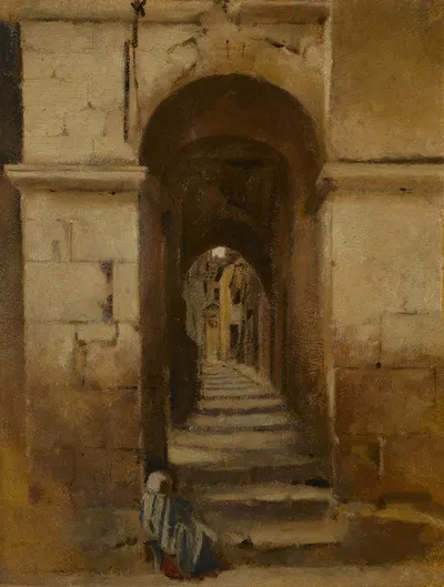 Ruelle à Rome by Jean-Jacques Henner, 1859-1864 — digital art print download