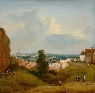 Вид с Альбрехтсбурга в Клостернойбурге by Иоганн Кристиан Бранд, 1787 — digital art print download