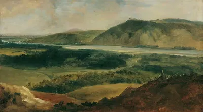 Пейзаж Дуная, вид с Бисамберга by Иоганн Кристиан Бранд, 1790 — digital art print download