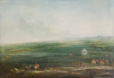 Лаксенбург от Мюнкендорфер Лустхаус by Иоганн Кристиан Бранд, 1758 — digital art print download