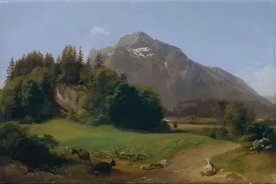 У Сальцбурга by Иоганн Фишбах, 1854 — digital art print download