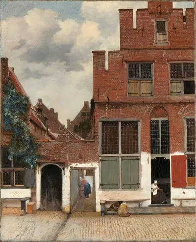 View of Houses in Delft, Known as ‘The Little Street’ by Johannes Vermeer, c. 1658 — digital art print download